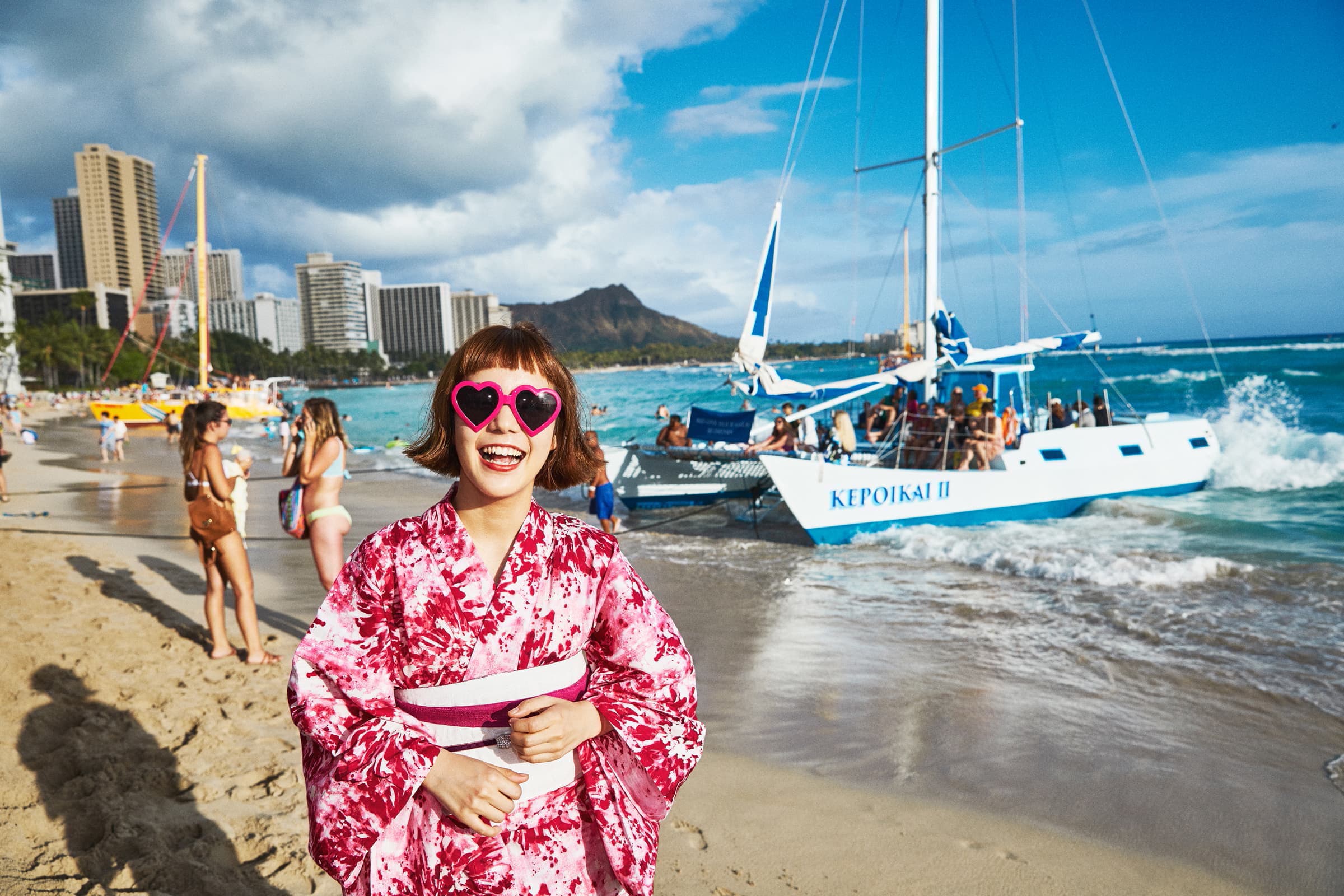 bokuranoyume Yukata Walk in Hawaii 2017