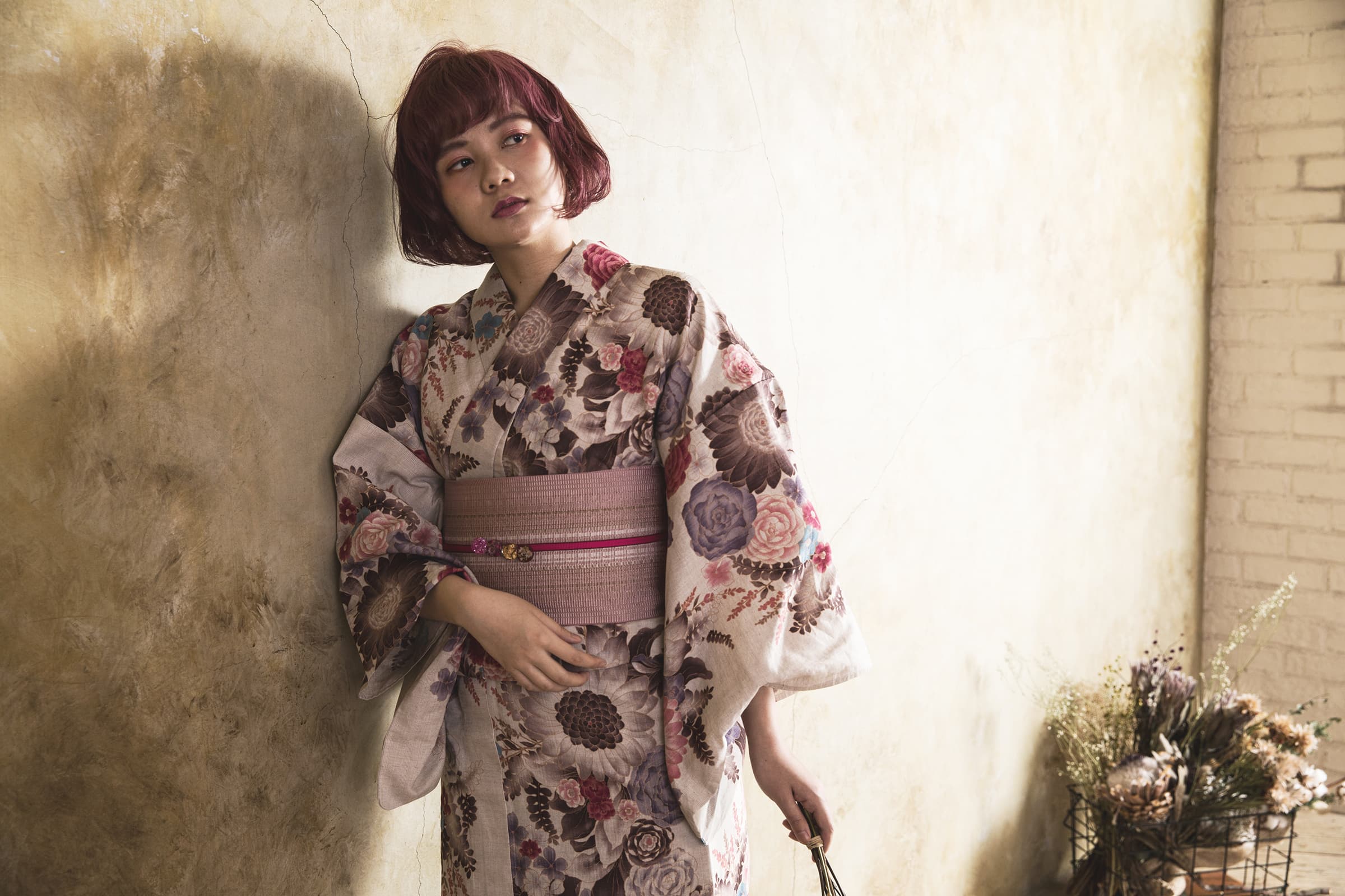 2018 yukata new product spanish rose
