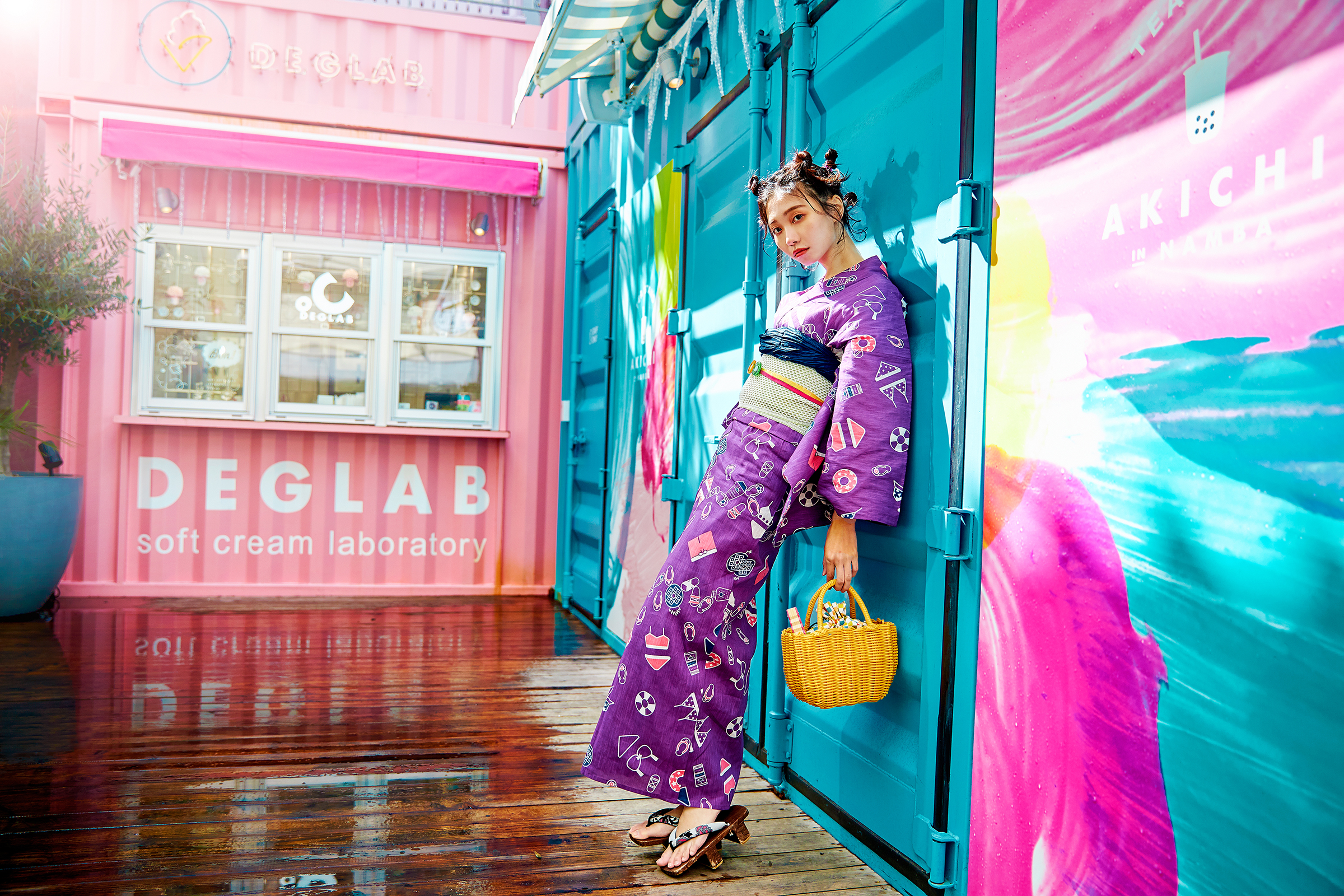 2020 yukata new product HAPPY BEACH